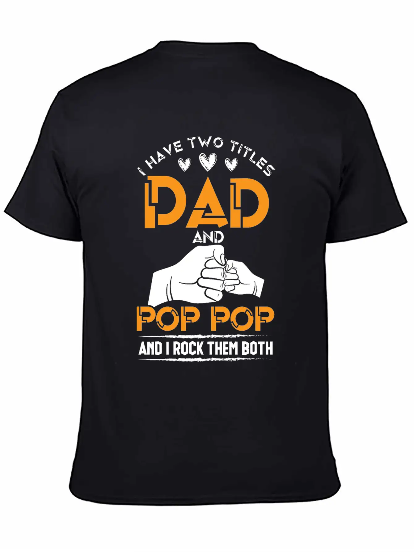 Two Titles Dad And Pop Pop Grandpa Father's Day Relaxed Everyday Tee – Lightweight And Durable Cotton