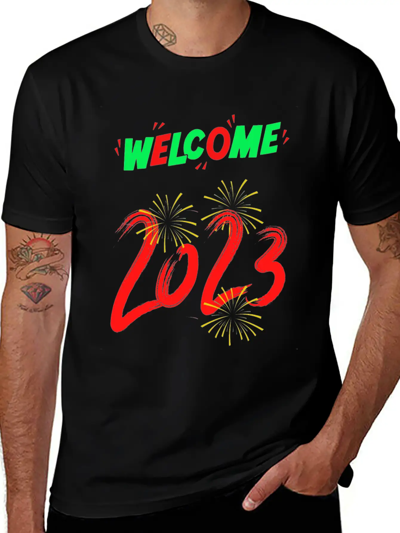 Typographic And Modern Welcome 2023 Unisex Casual T-Shirt – Clean Design For Daily Comfort