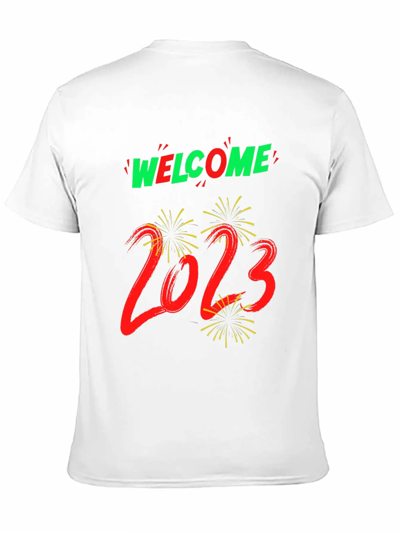 Typographic And Modern Welcome 2023 Unisex Casual T-Shirt – Clean Design For Daily Comfort
