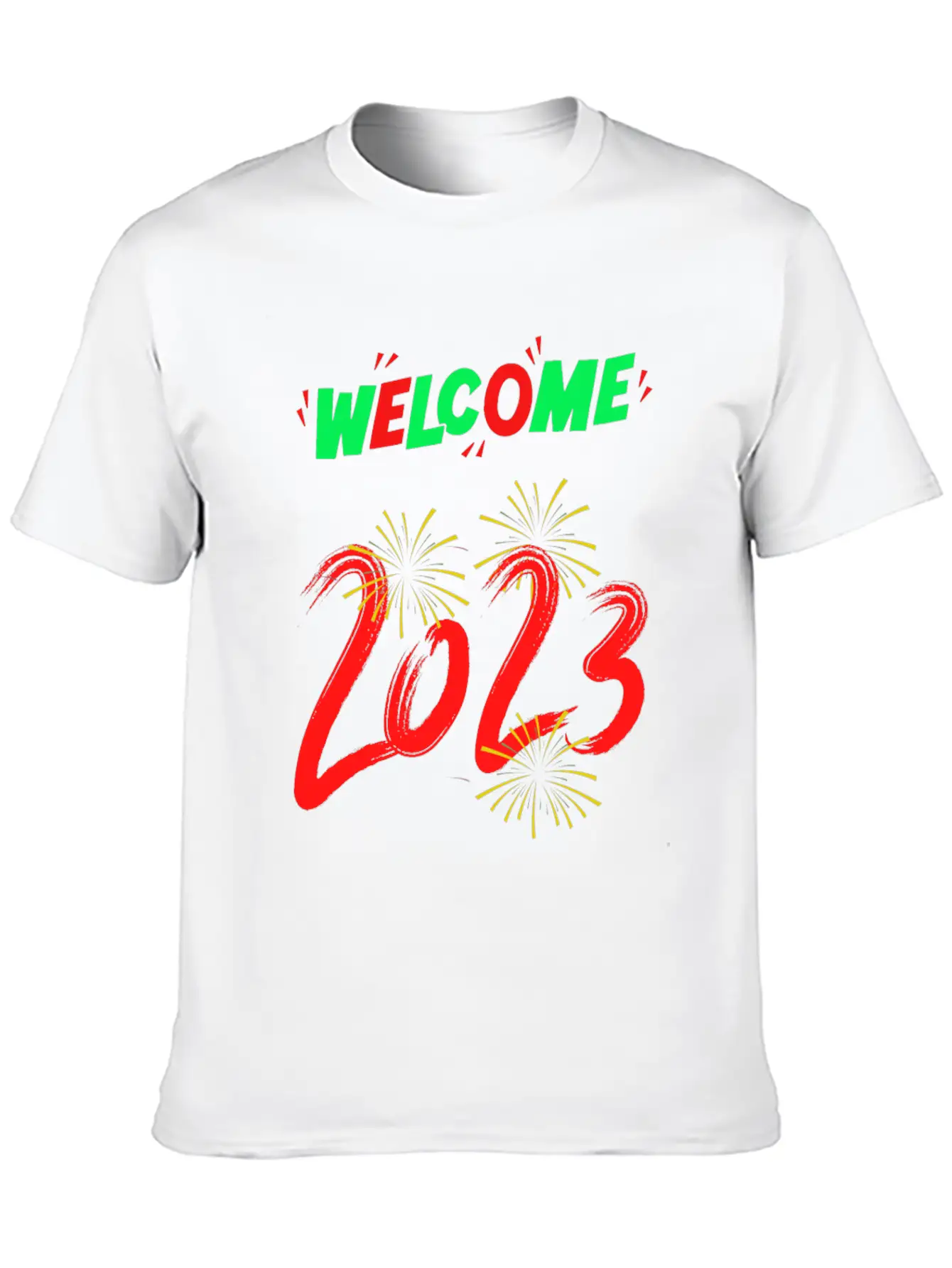 Typographic And Modern Welcome 2023 Unisex Casual T-Shirt – Clean Design For Daily Comfort