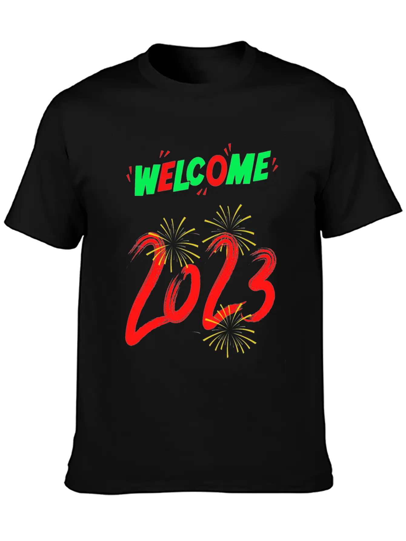 Typographic And Modern Welcome 2023 Unisex Casual T-Shirt – Clean Design For Daily Comfort