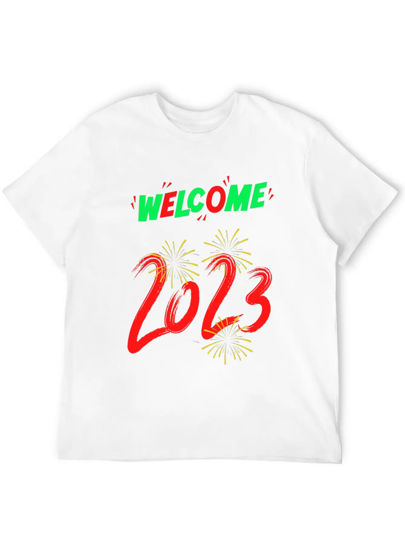 Typographic And Modern Welcome 2023 Unisex Casual T-Shirt – Clean Design For Daily Comfort