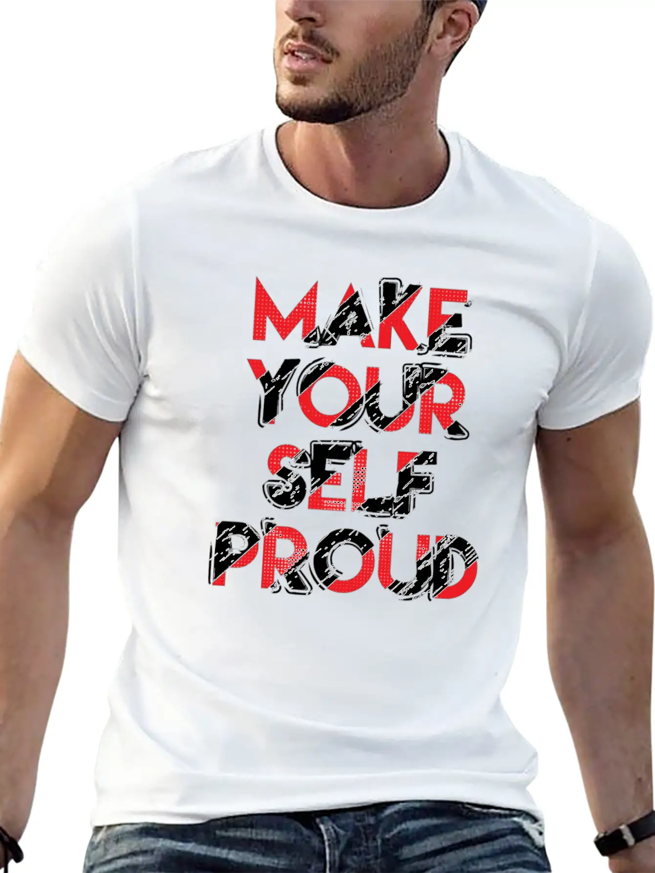 Typography Art Design Comfortable Minimalist Graphic Tee – Summer Style Essential