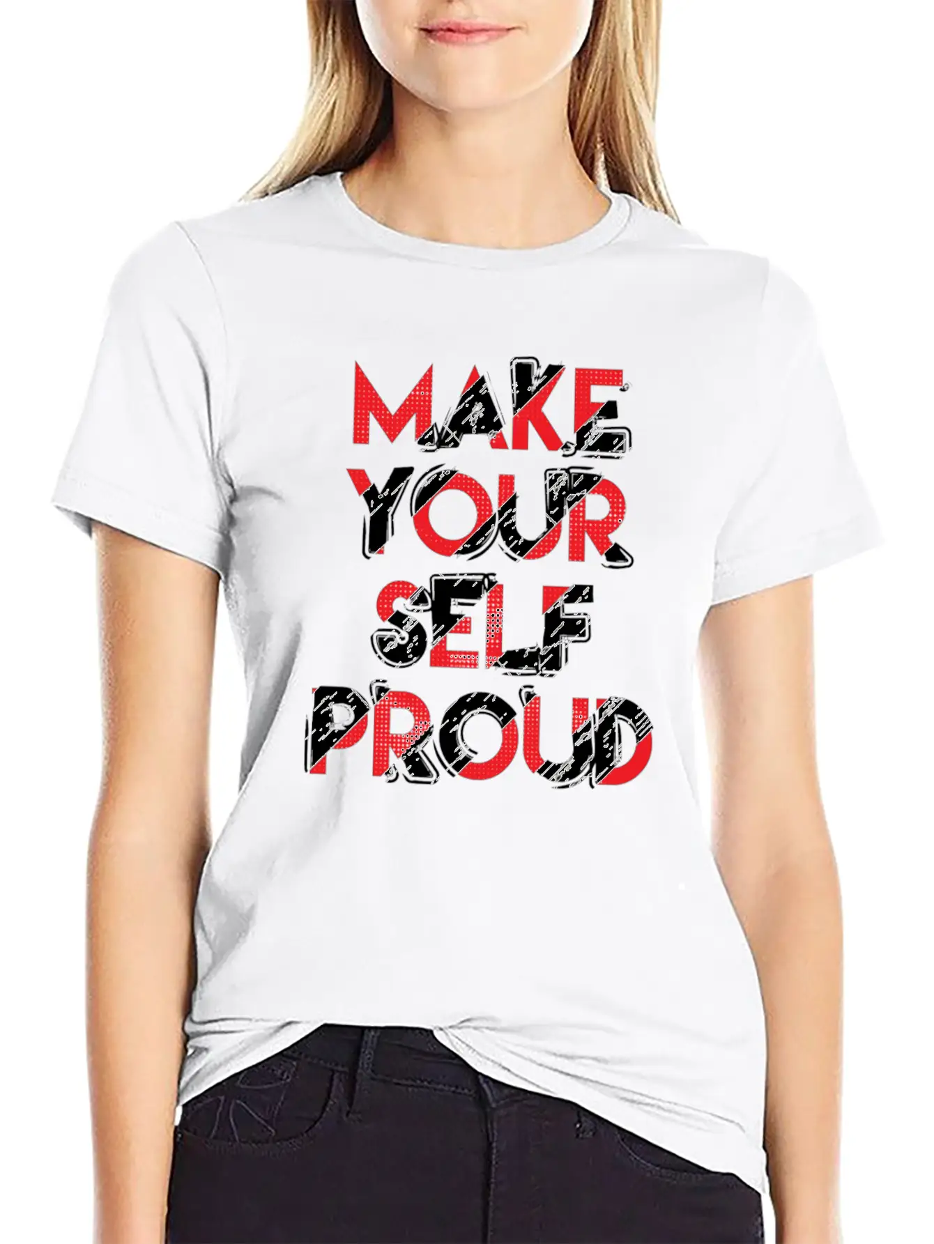 Typography Art Design Comfortable Minimalist Graphic Tee – Summer Style Essential