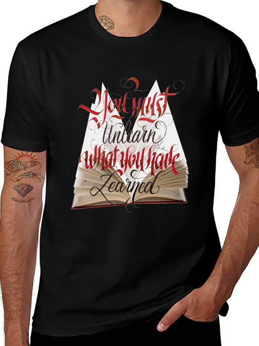 Typography Design Soft Cotton Short Sleeve Tee – Unisex Wardrobe Staple