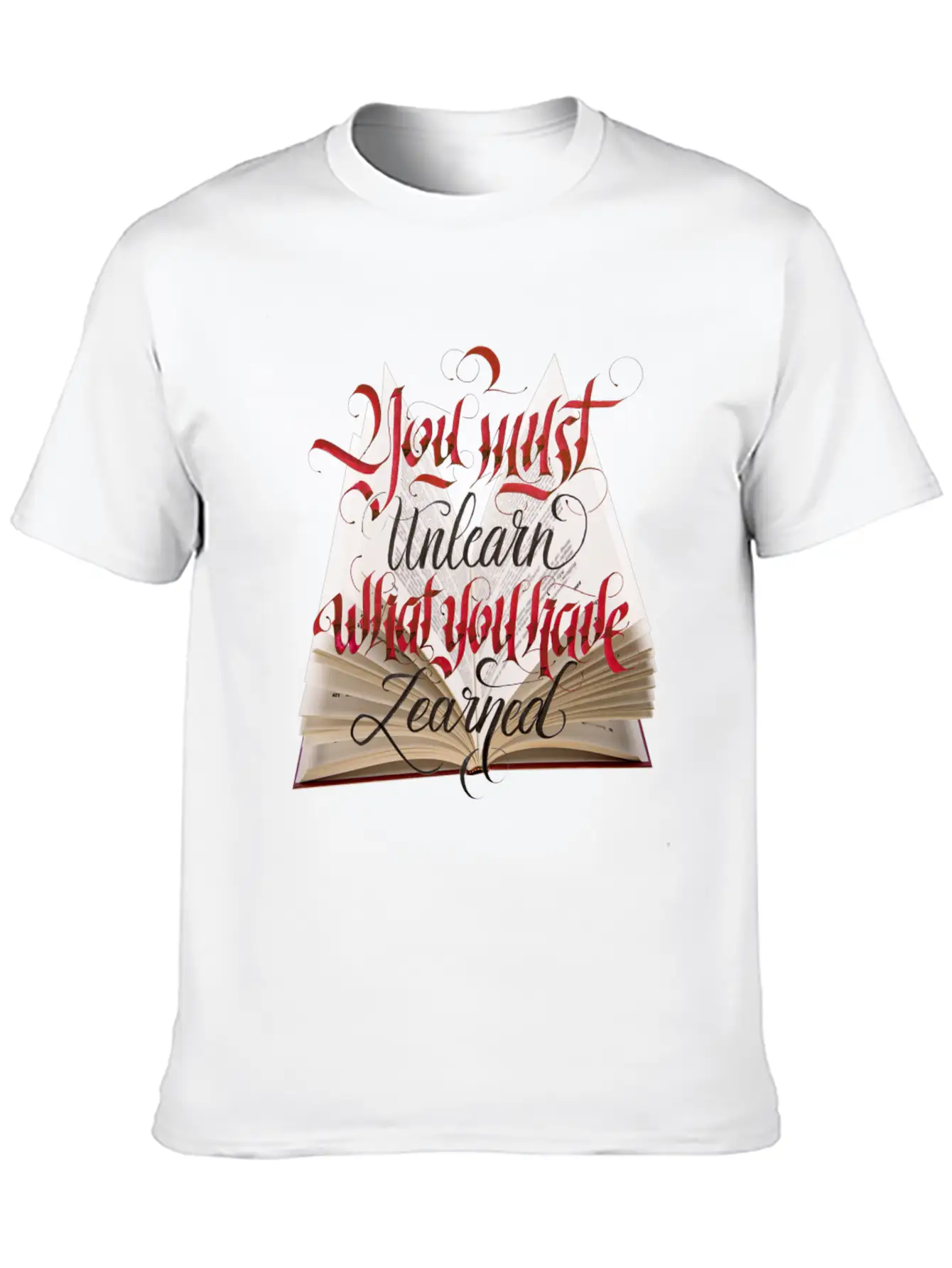 Typography Design Soft Cotton Short Sleeve Tee – Unisex Wardrobe Staple