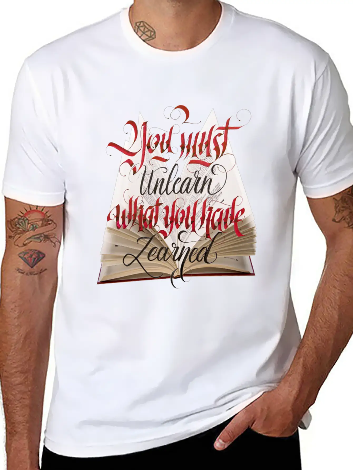 Typography Design Soft Cotton Short Sleeve Tee – Unisex Wardrobe Staple