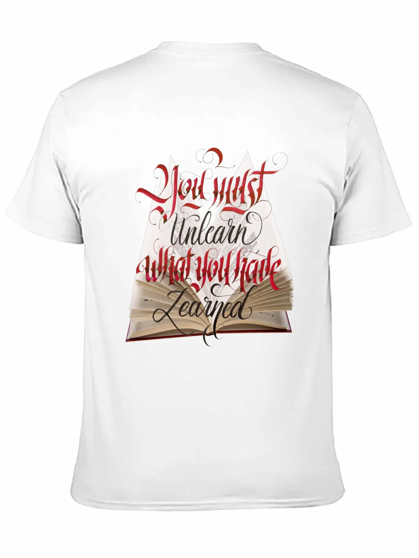 Typography Design Soft Cotton Short Sleeve Tee – Unisex Wardrobe Staple