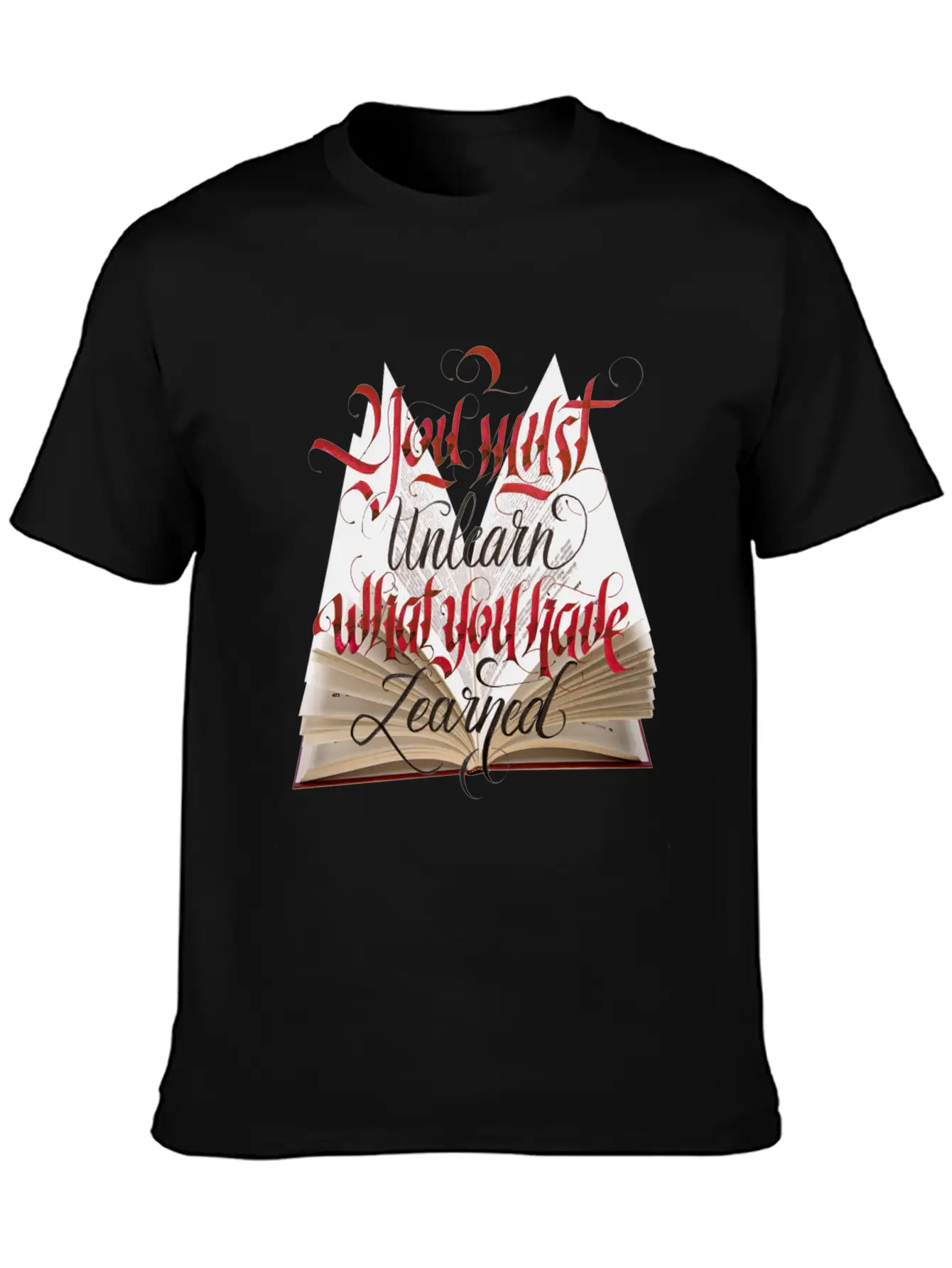 Typography Design Soft Cotton Short Sleeve Tee – Unisex Wardrobe Staple