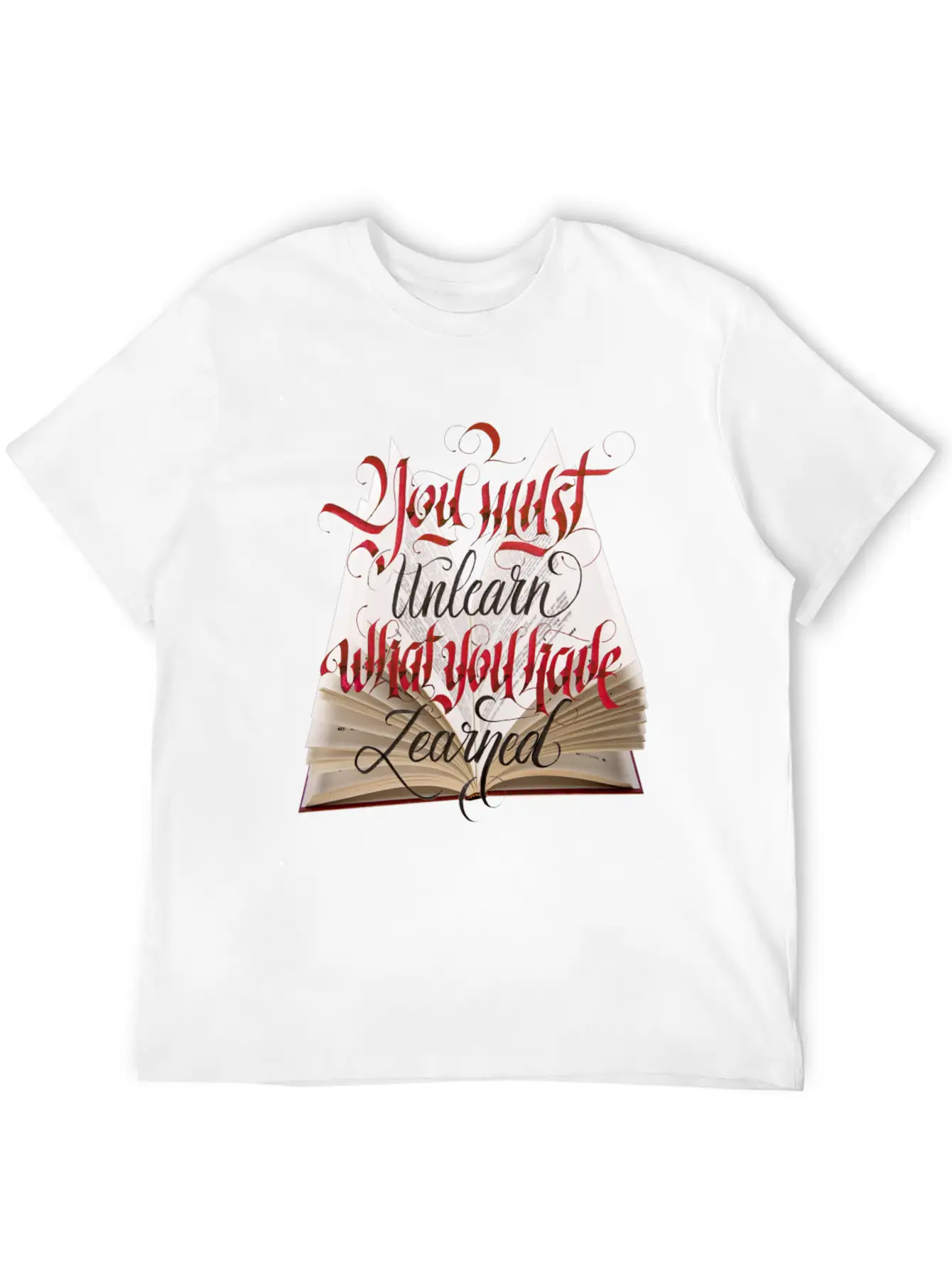 Typography Design Soft Cotton Short Sleeve Tee – Unisex Wardrobe Staple