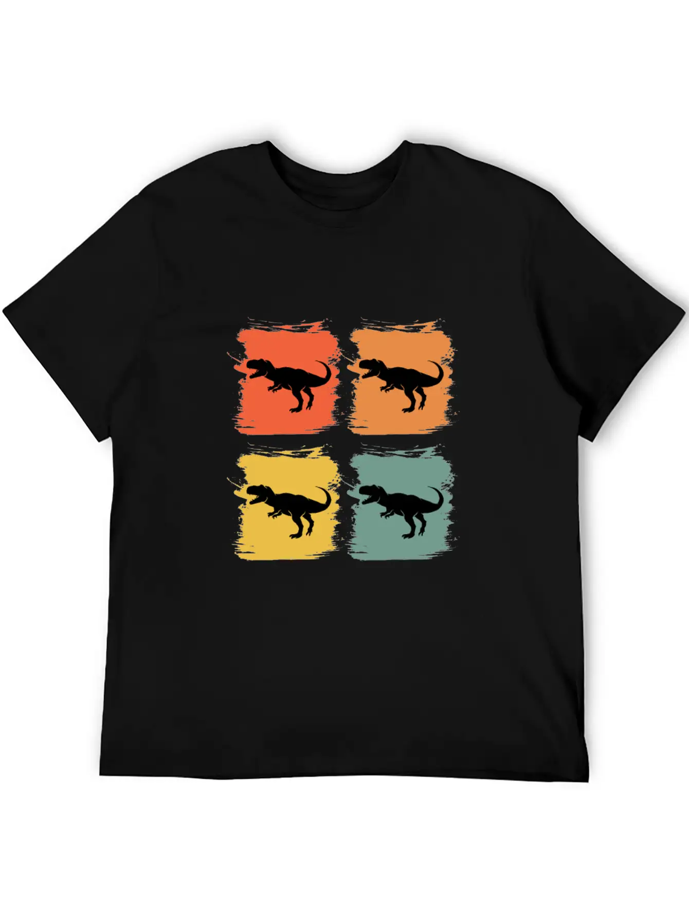 Tyrannosaurus Rex Retro Pop Art Gift Idea Lightweight Cotton T-Shirt – Daily Comfort Graphic Shirt