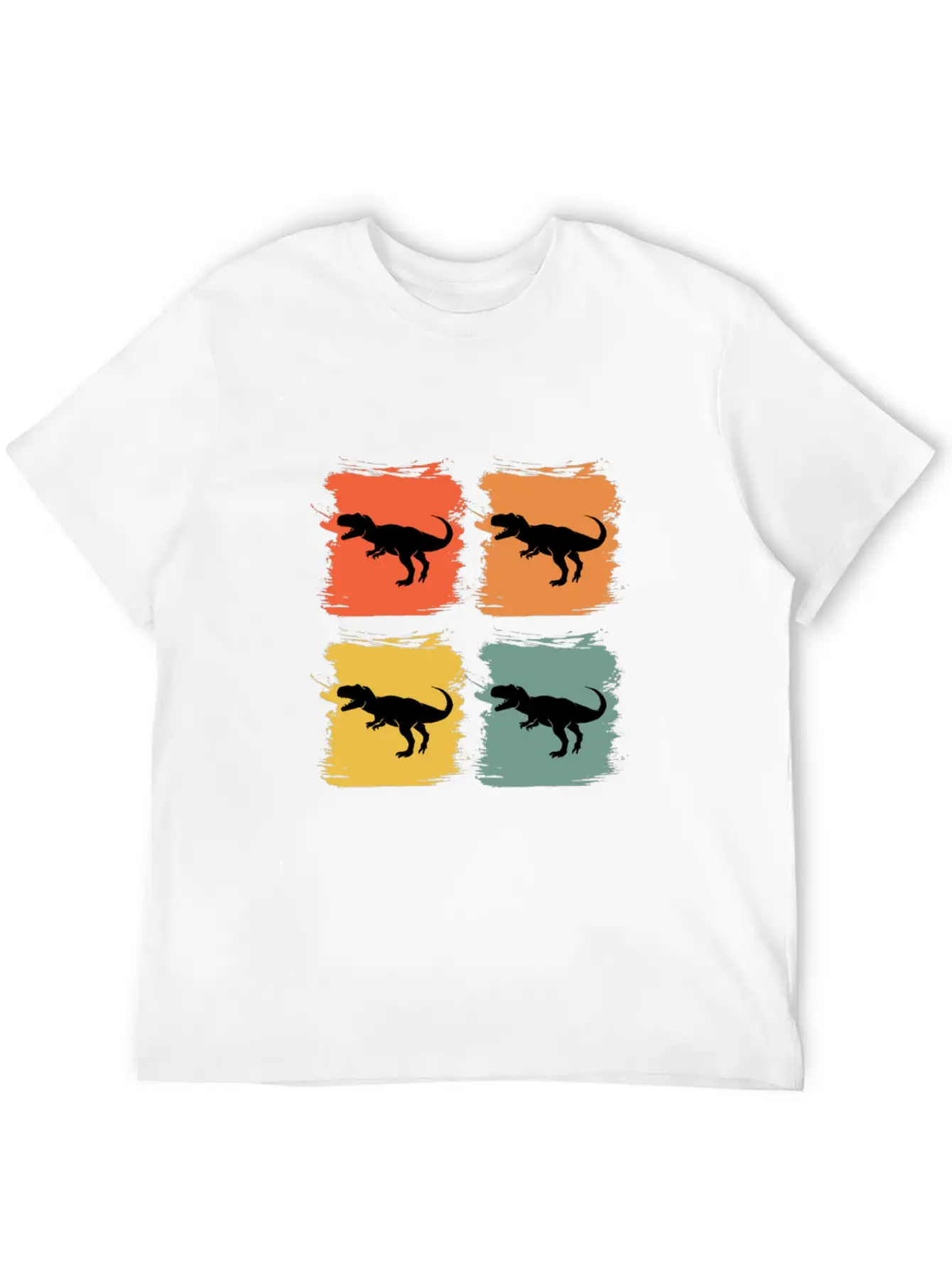 Tyrannosaurus Rex Retro Pop Art Gift Idea Lightweight Cotton T-Shirt – Daily Comfort Graphic Shirt