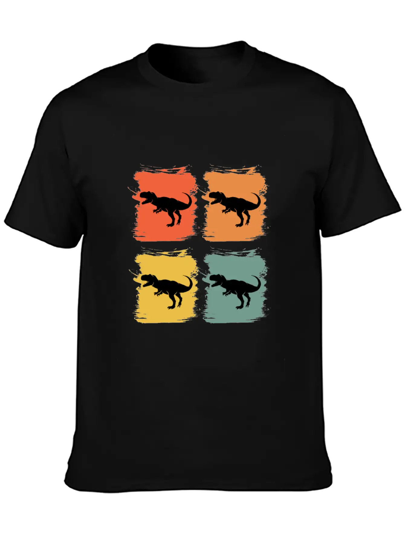 Tyrannosaurus Rex Retro Pop Art Gift Idea Lightweight Cotton T-Shirt – Daily Comfort Graphic Shirt