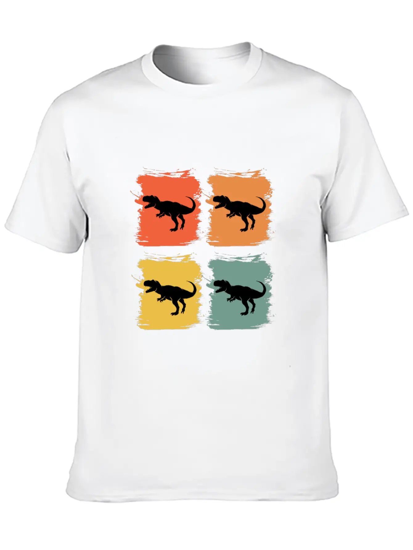 Tyrannosaurus Rex Retro Pop Art Gift Idea Lightweight Cotton T-Shirt – Daily Comfort Graphic Shirt