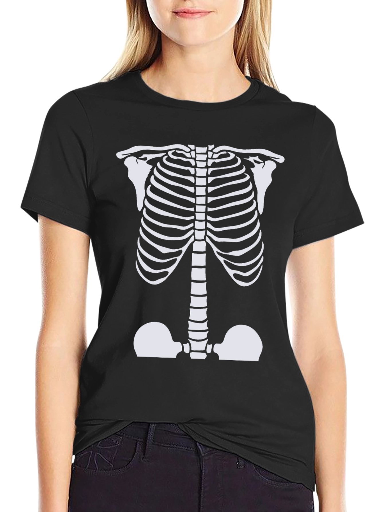Skeleton Ribcage T-Shirt Halloween Costume Graphic Tee