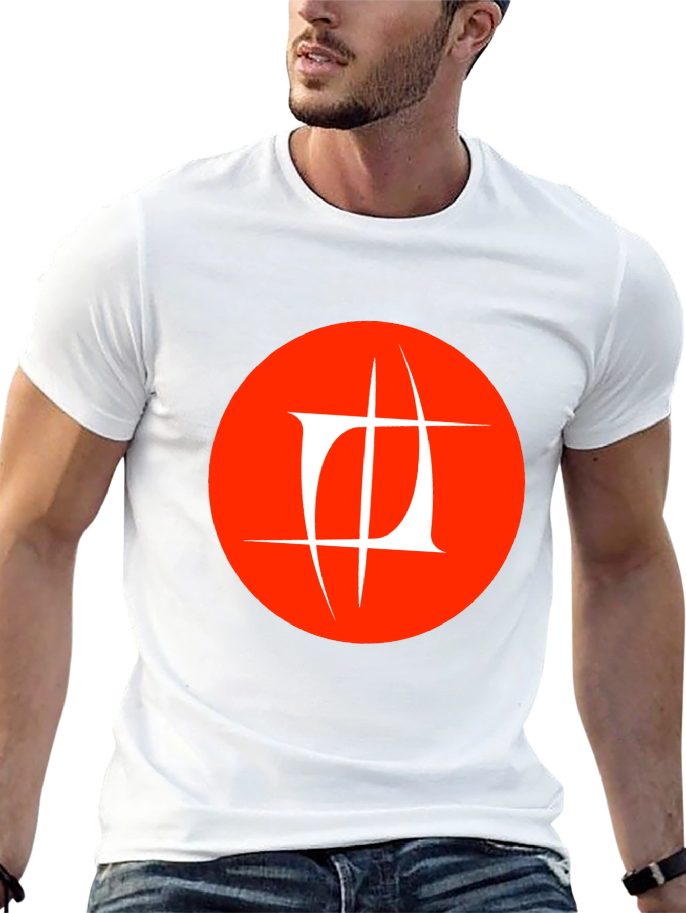 Abstract Logo Graphic Black T-Shirt