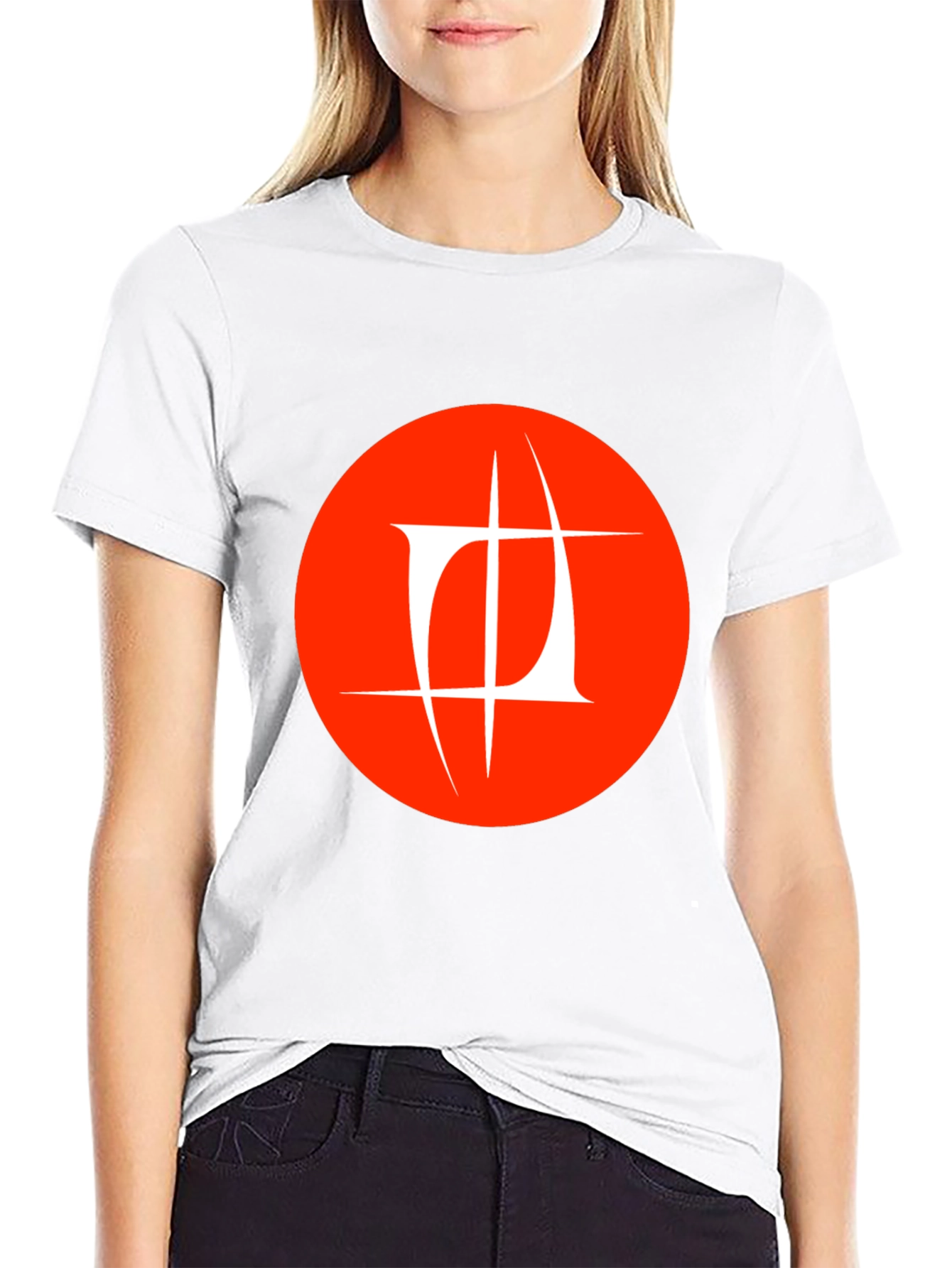 Abstract Logo Graphic Black T-Shirt