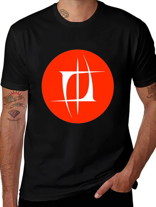Abstract Logo Graphic Black T-Shirt