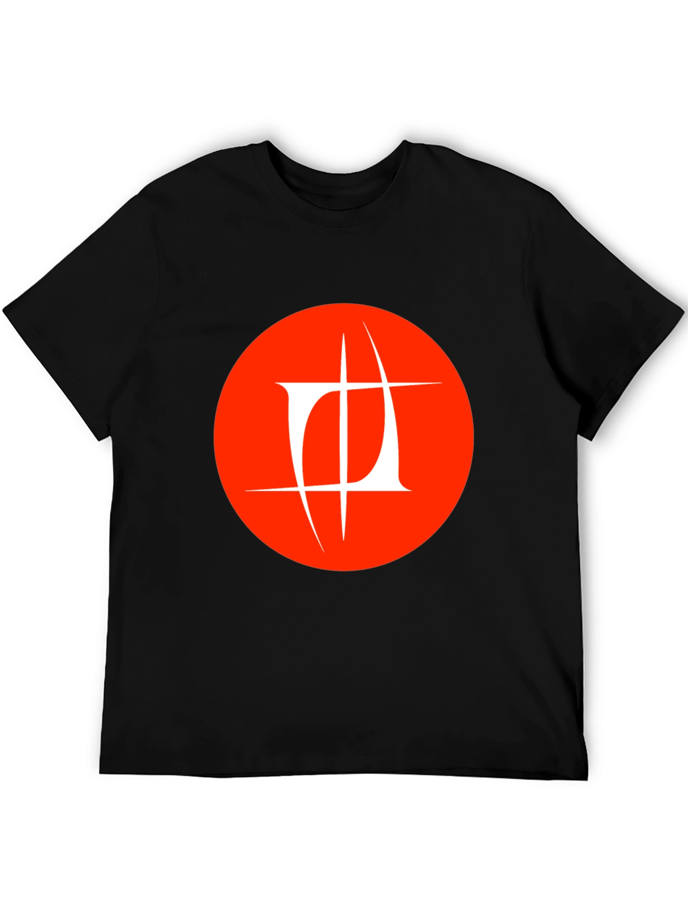 Abstract Logo Graphic Black T-Shirt