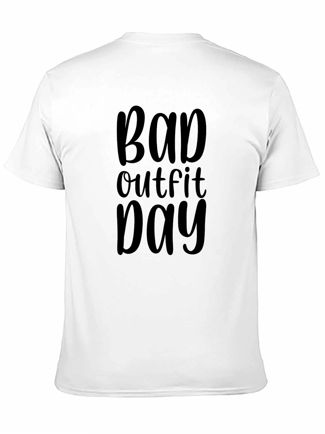 Bad Outfit Day Black Graphic T-Shirt