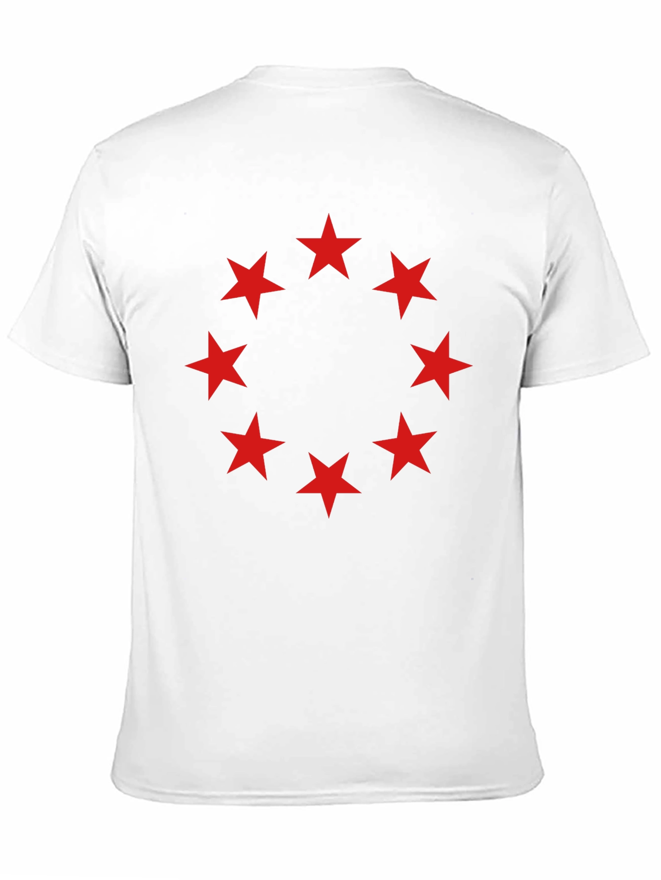 Red Star Circle Black T-Shirt - Mens Fashion Tee