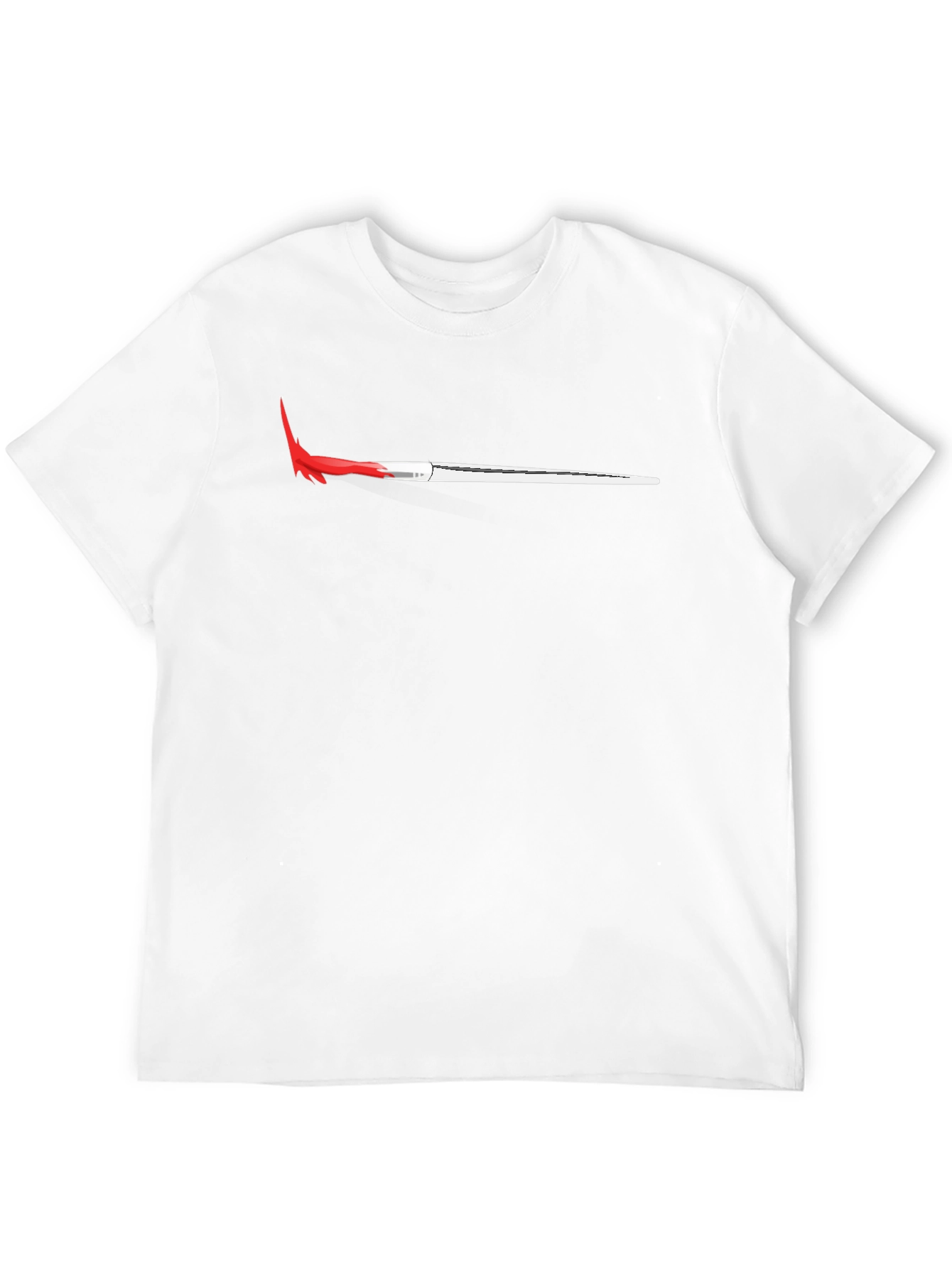 Red Spear Graphic Black T-Shirt