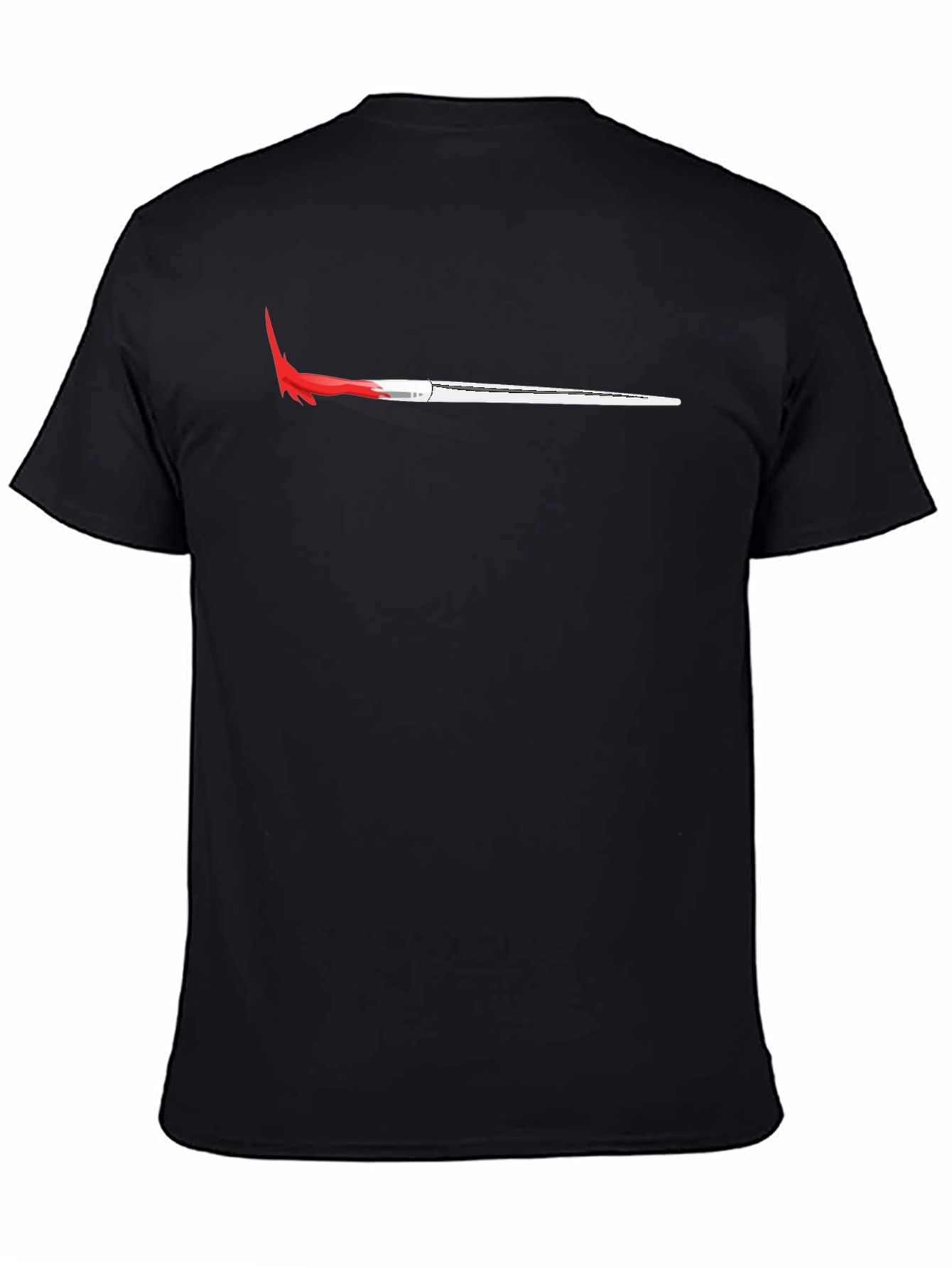 Red Spear Graphic Black T-Shirt