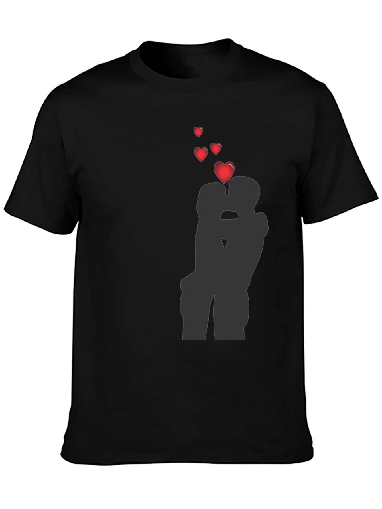 Romantic Kissing Silhouette T-Shirt