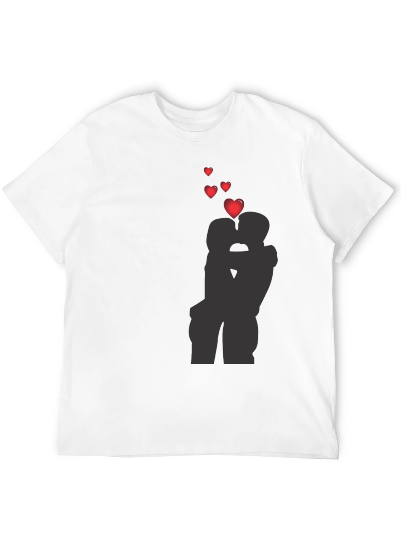 Romantic Kissing Silhouette T-Shirt