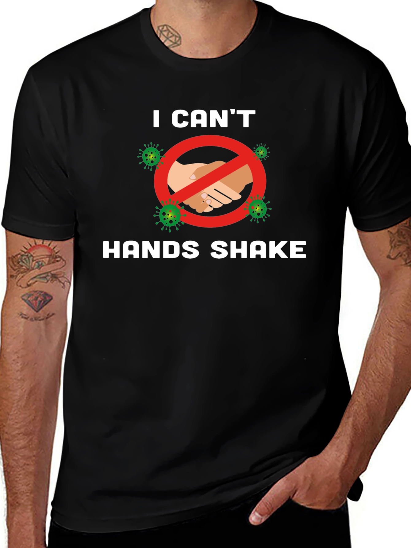 No Handshake T-Shirt: Stay Safe & Stylish!