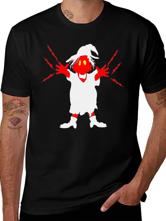 Ugly Witch With Magic Forces Lightning Modern Fit Casual T-Shirt – Clean And Versatile Design