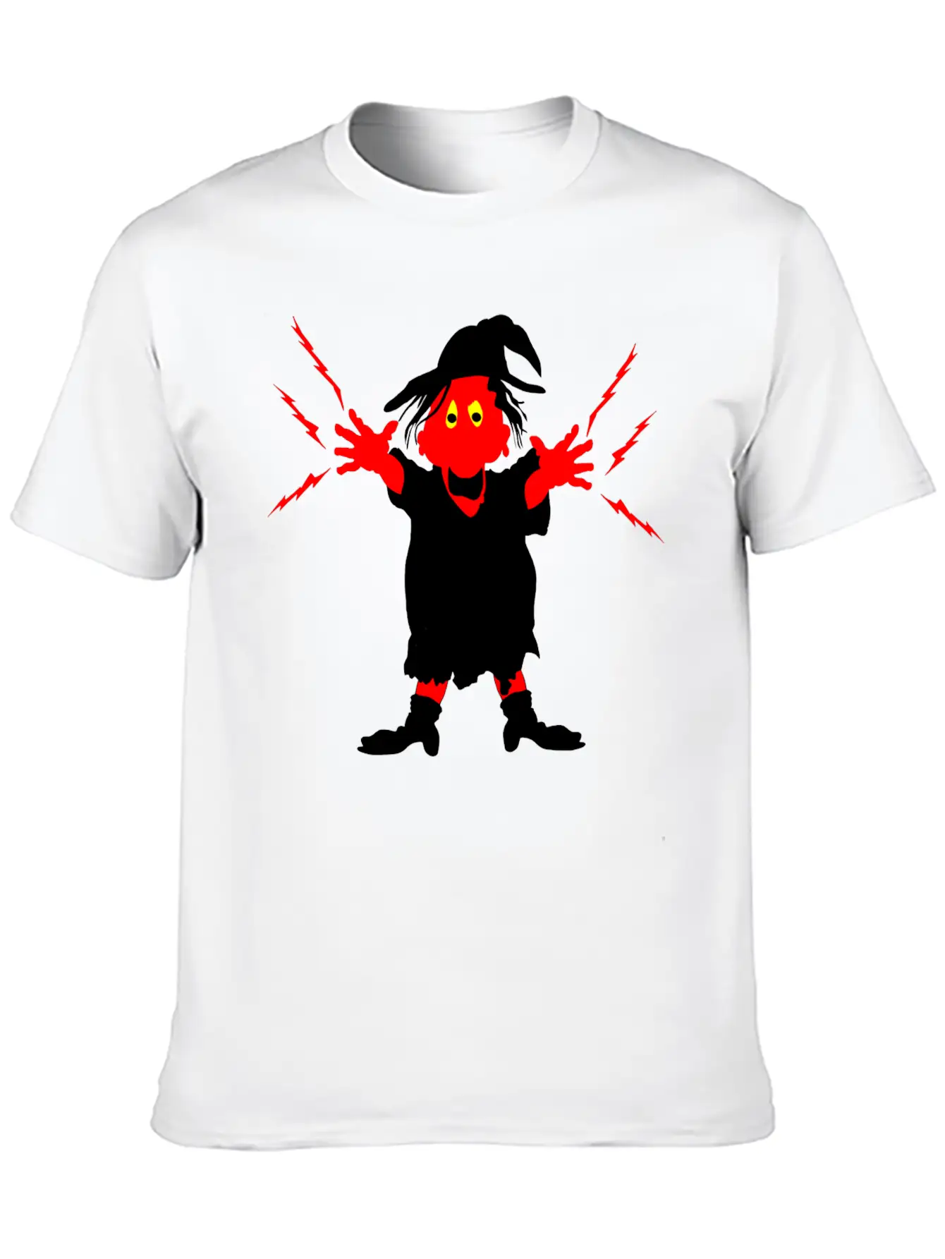 Ugly Witch With Magic Forces Lightning Modern Fit Casual T-Shirt – Clean And Versatile Design
