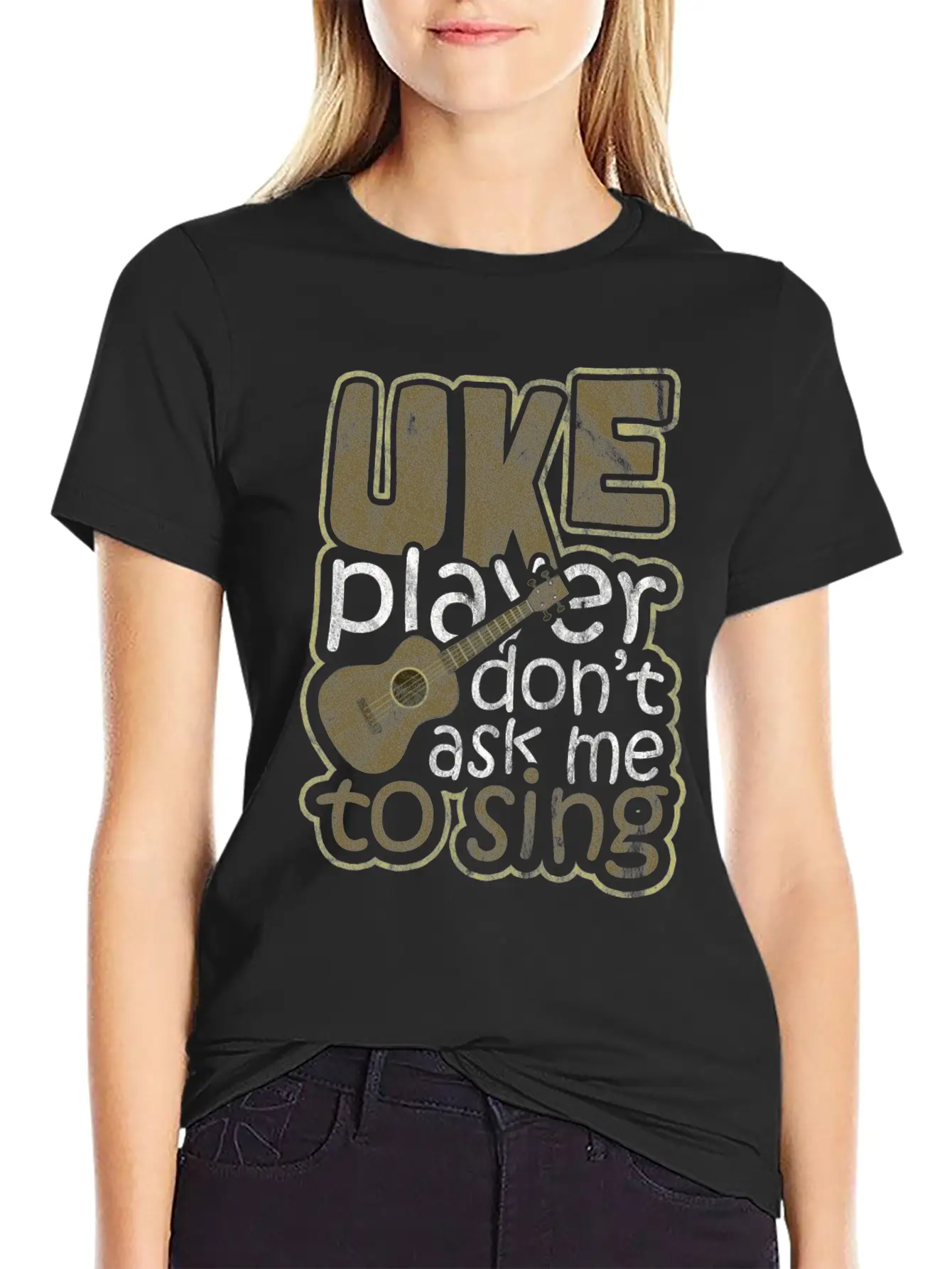 Ukulele Hawaii Unisex Casual T-Shirt – Clean Design For Daily Comfort