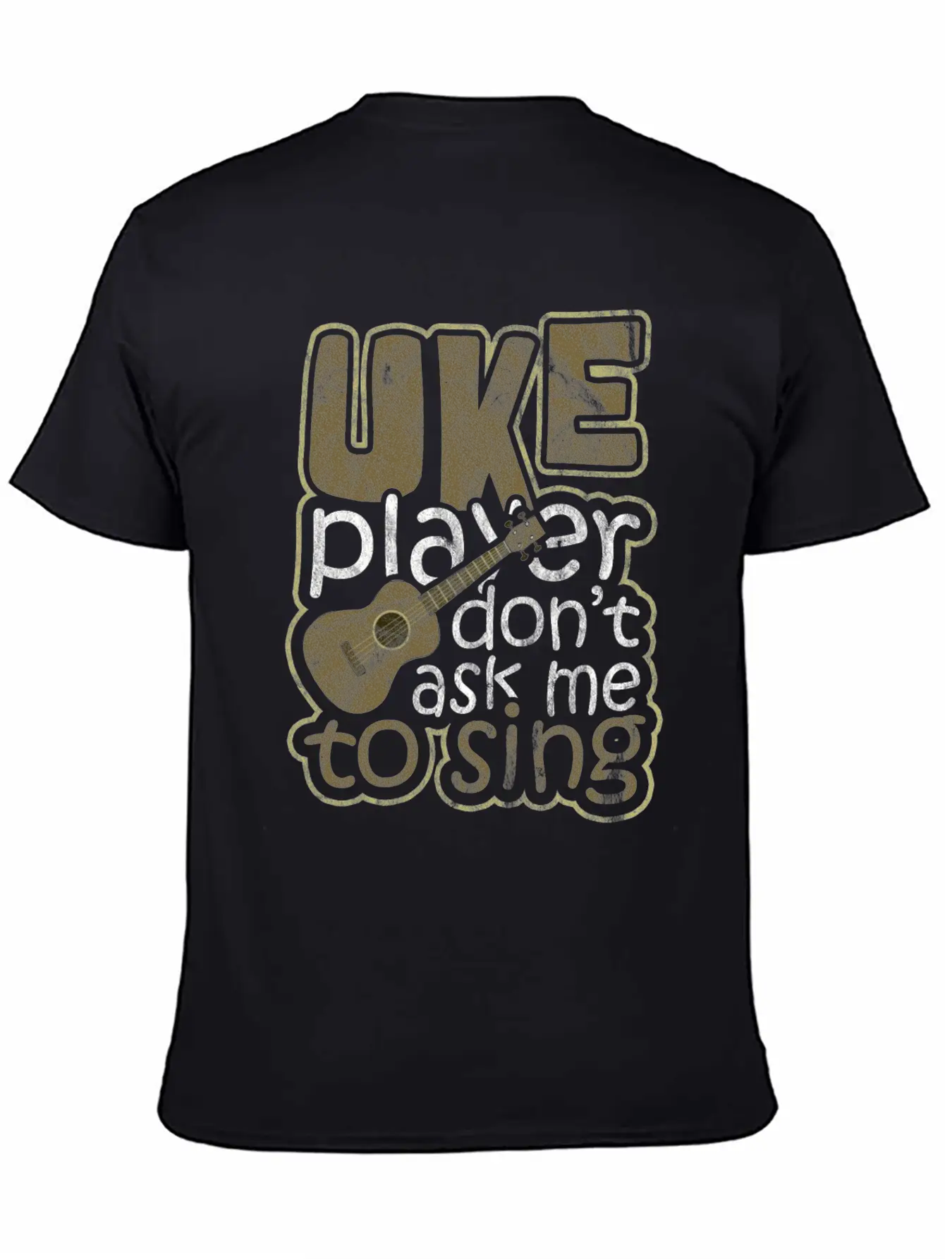 Ukulele Hawaii Unisex Casual T-Shirt – Clean Design For Daily Comfort