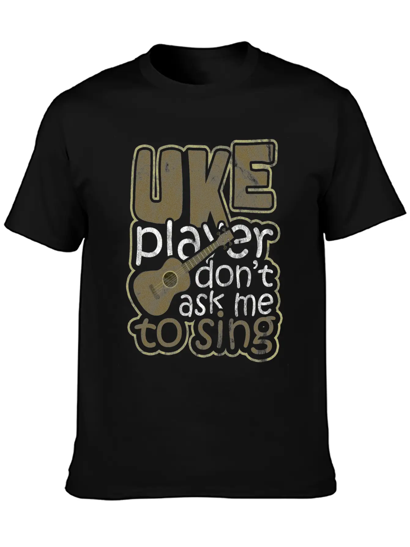 Ukulele Hawaii Unisex Casual T-Shirt – Clean Design For Daily Comfort