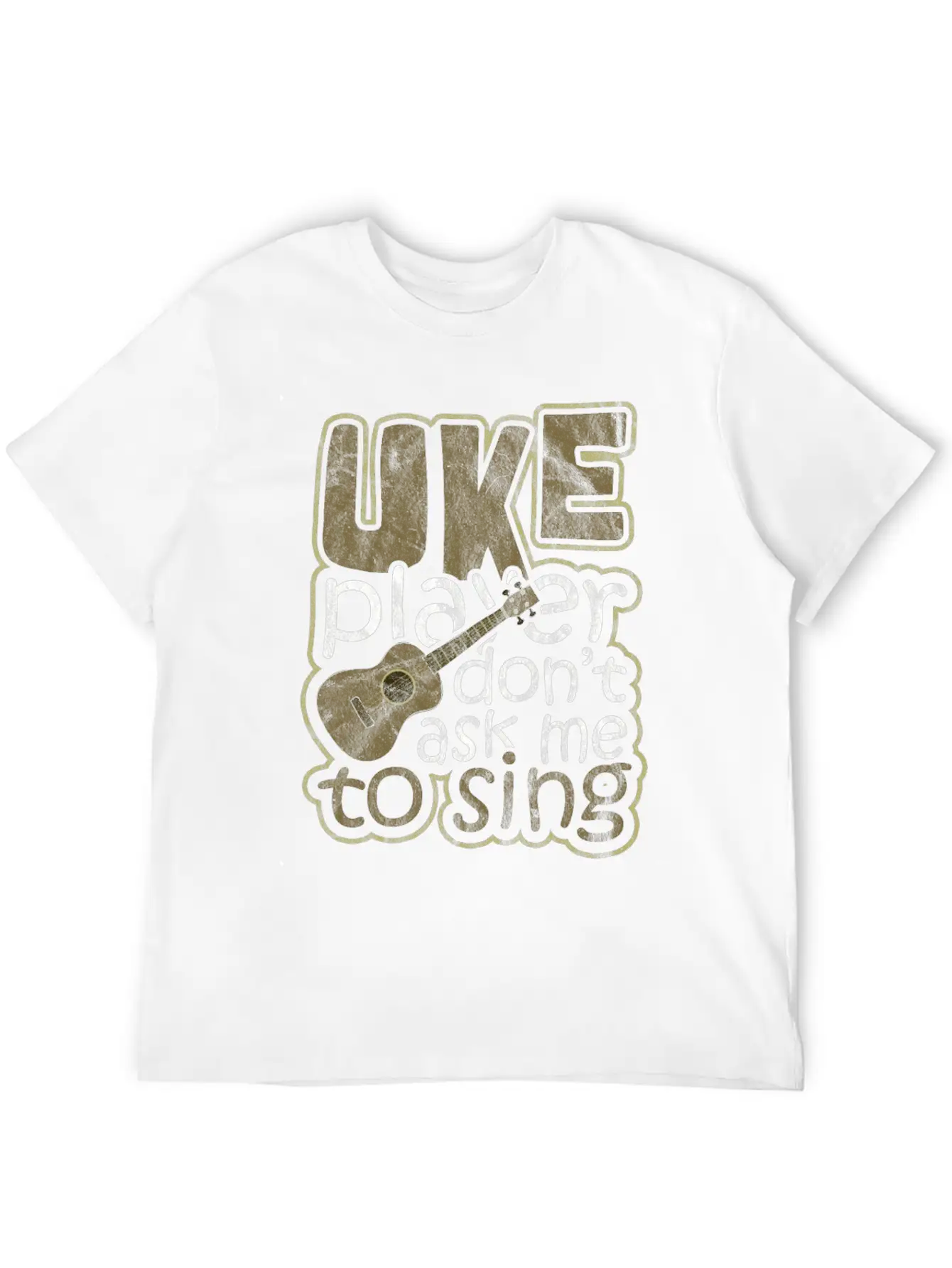 Ukulele Hawaii Unisex Casual T-Shirt – Clean Design For Daily Comfort
