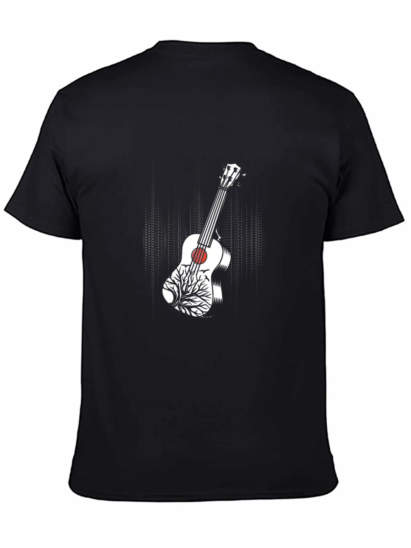 Ukulele Uke Acoustic Guitar Music Band Bass Gift Modern Fit Casual T-Shirt – Clean And Versatile Design