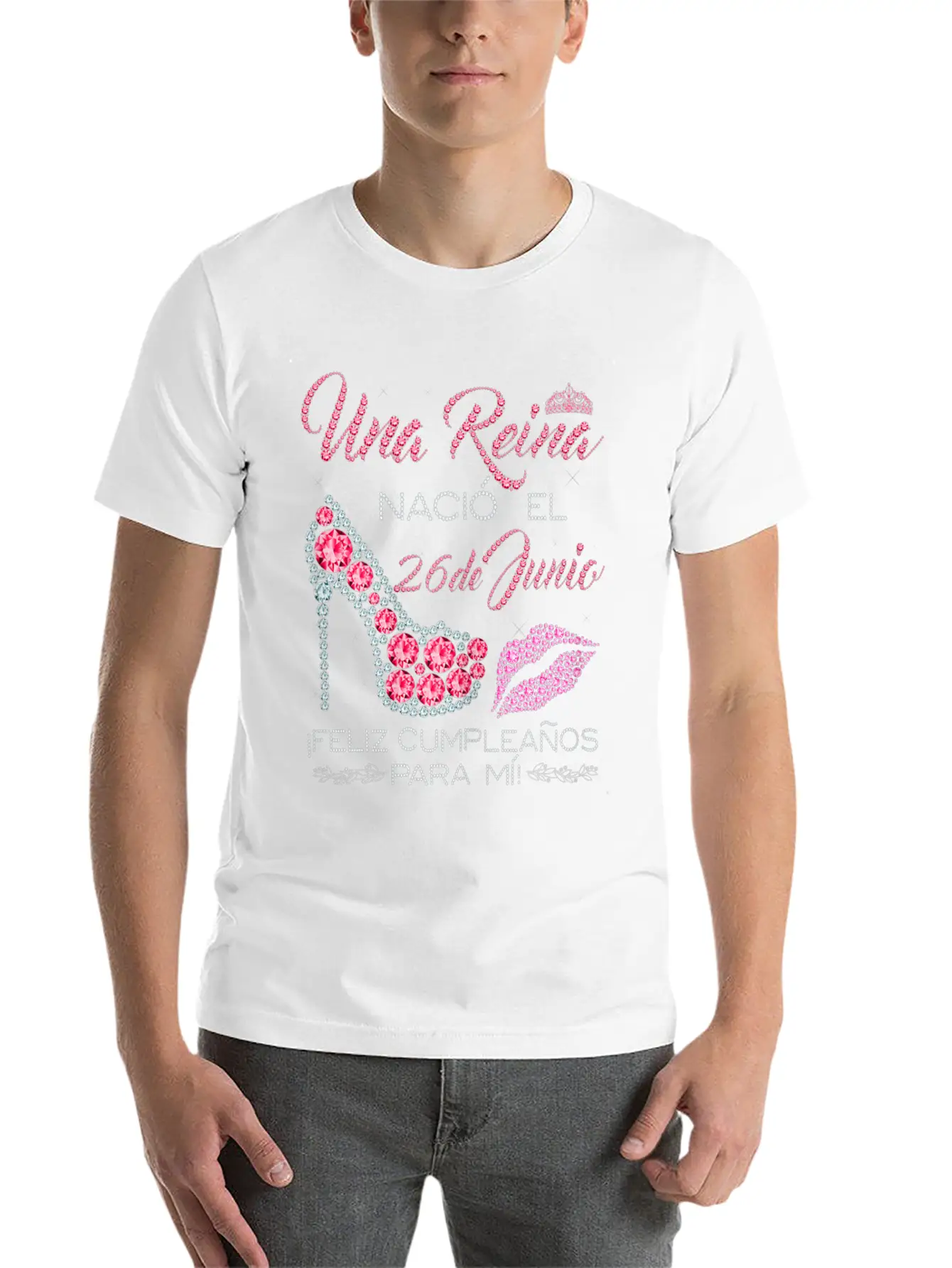 Una Reina Nació El 26 De Junio Feliz Cumpleaños Classic Fit Graphic Tee For Daily Comfort – Unisex Cotton Shirt