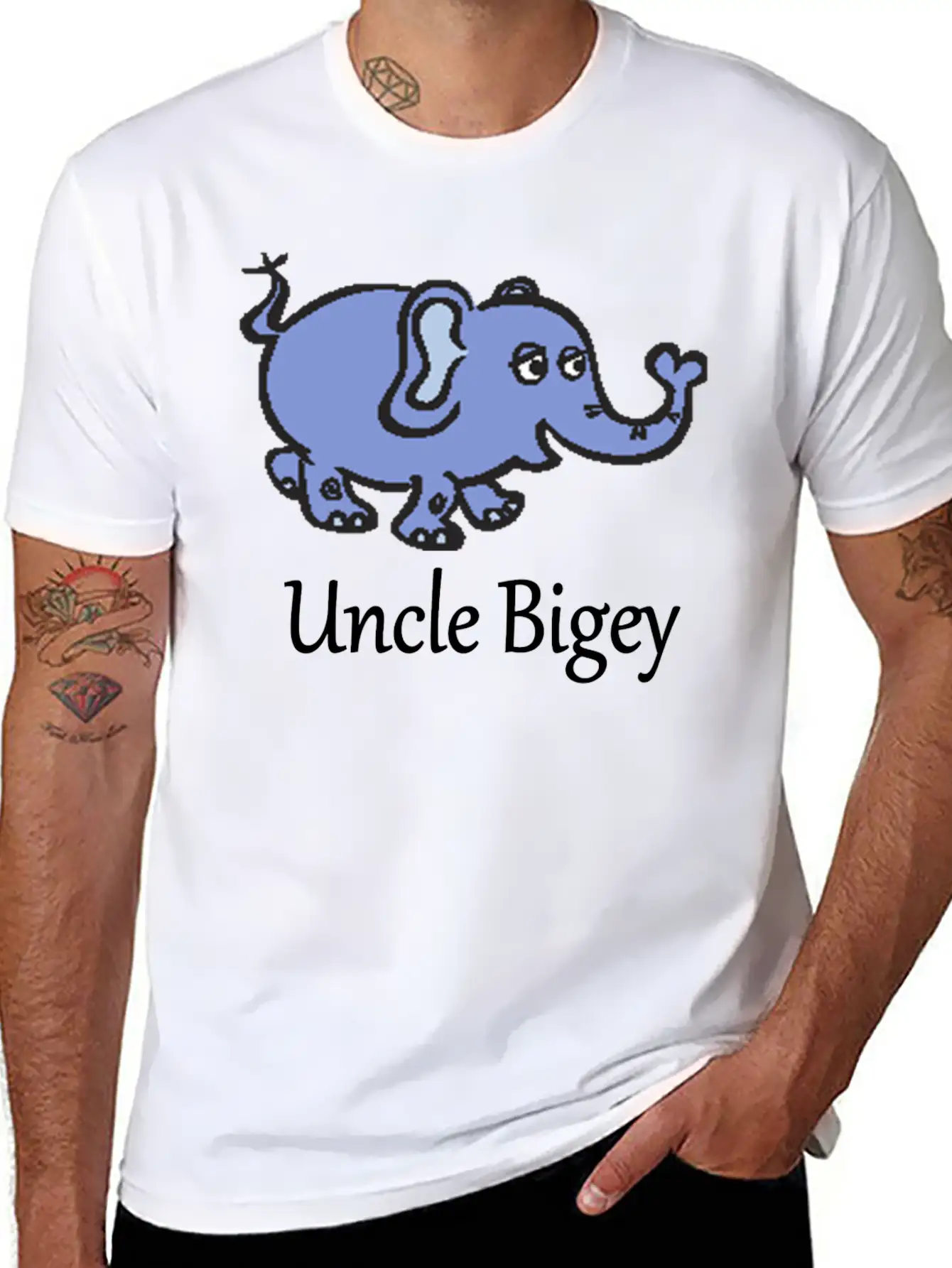 Uncle Bigey Unisex Casual T-Shirt – Clean Design For Daily Comfort