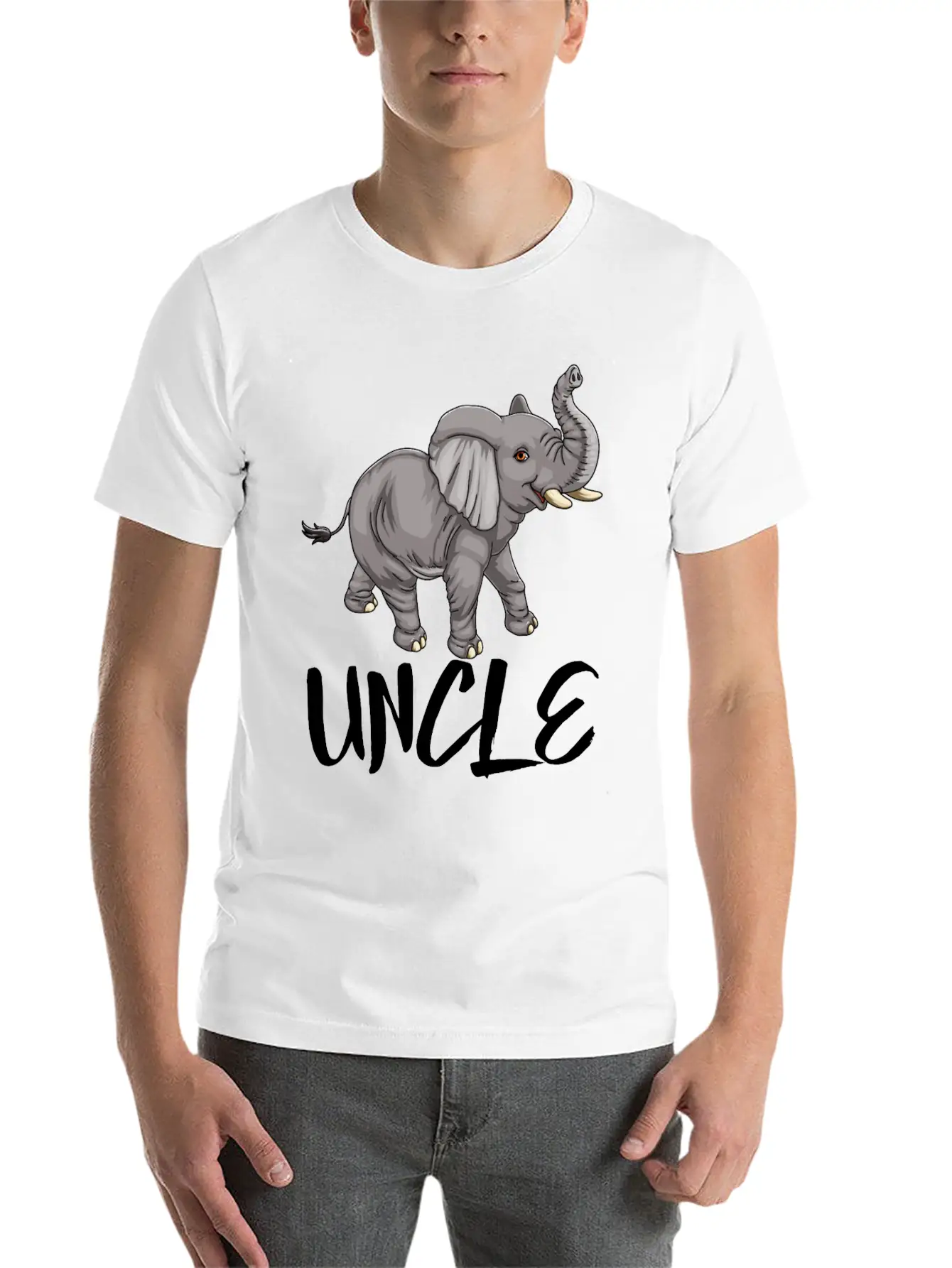 Uncle Elephant Essential Cotton Tee For Daily Outfits – Unisex Style