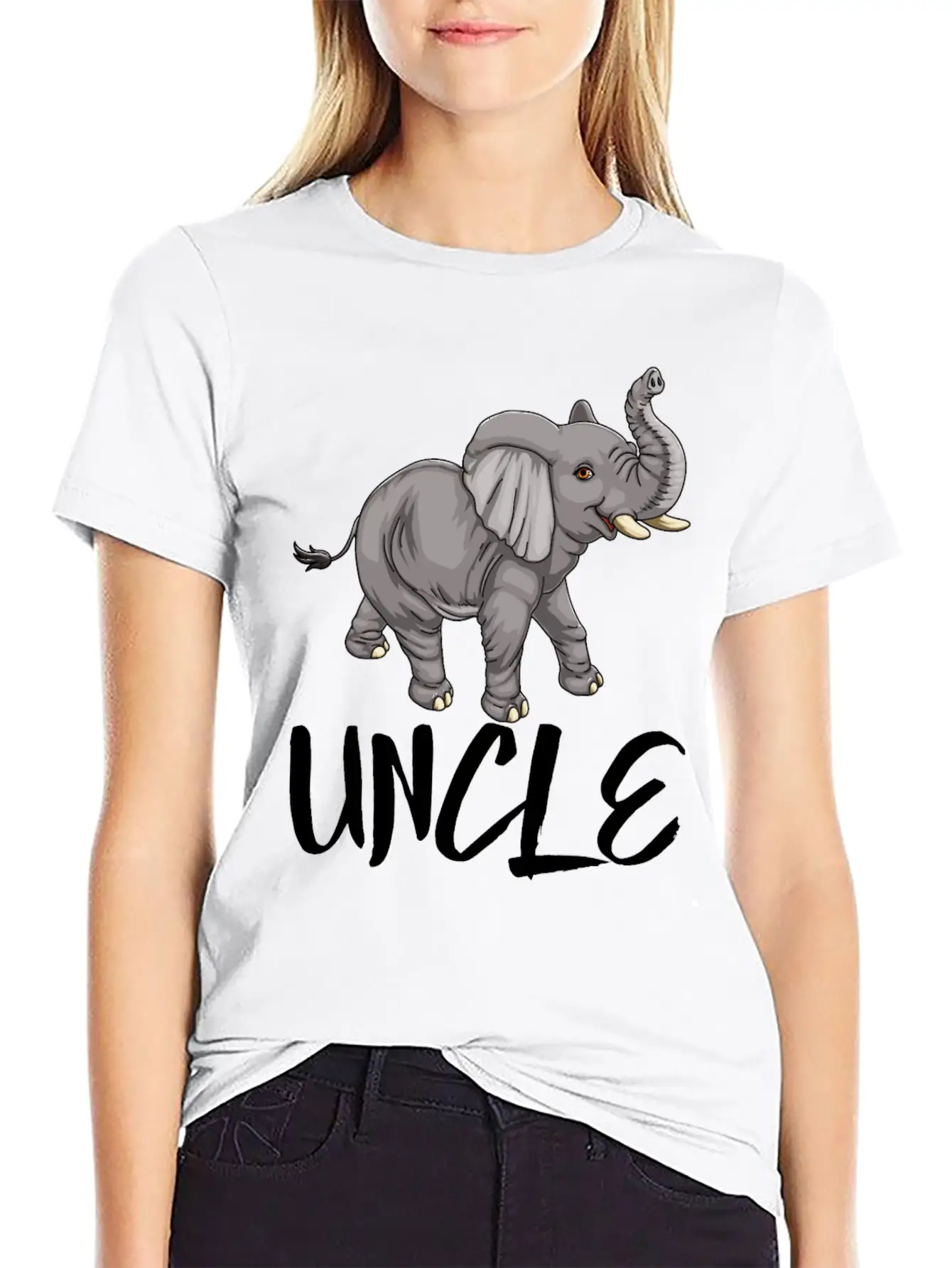 Uncle Elephant Essential Cotton Tee For Daily Outfits – Unisex Style