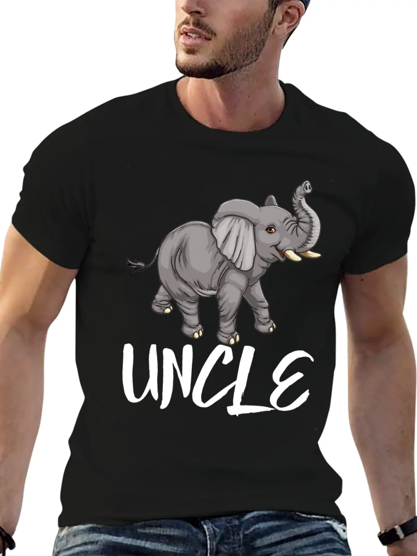 Uncle Elephant Essential Cotton Tee For Daily Outfits – Unisex Style