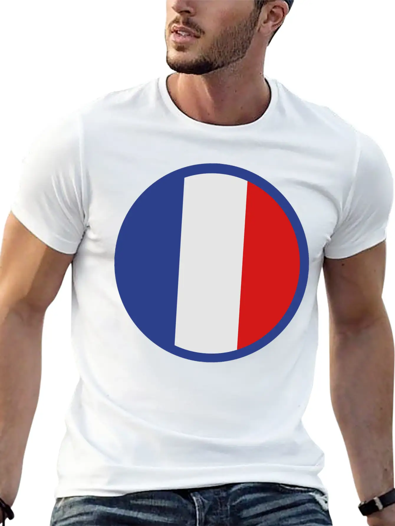 Under The Sign Of France Basic Graphic T-Shirt – Daily Comfort In Soft Cotton