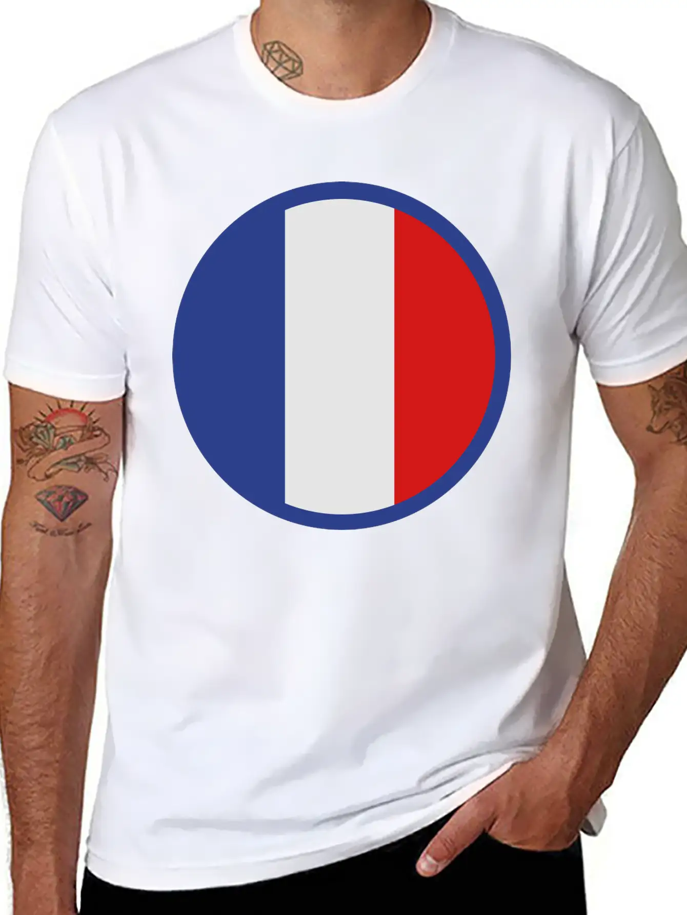 Under The Sign Of France Basic Graphic T-Shirt – Daily Comfort In Soft Cotton