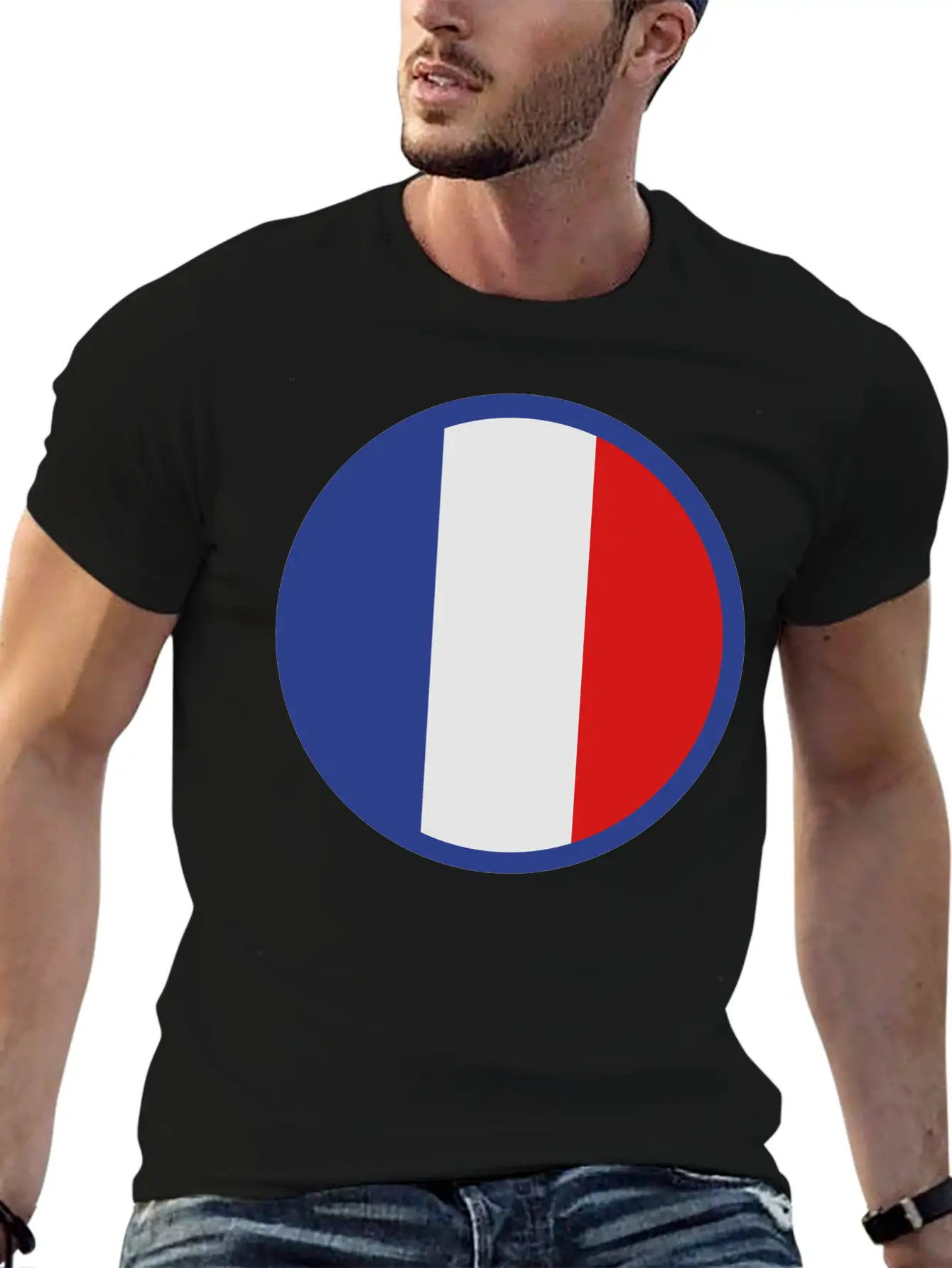 Under The Sign Of France Basic Graphic T-Shirt – Daily Comfort In Soft Cotton