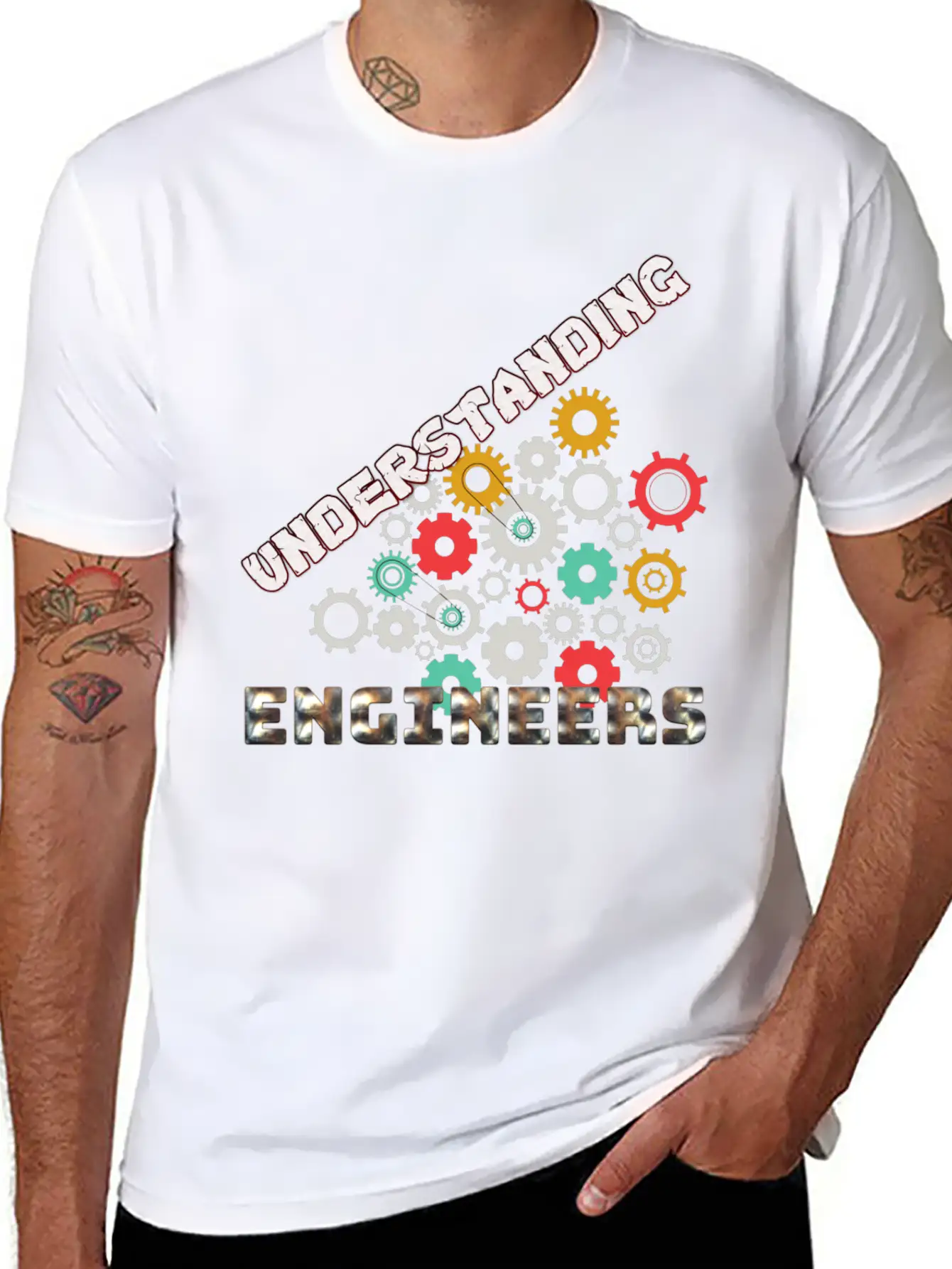 Understanding Engineers 01 Lightweight Cotton T-Shirt – Daily Comfort Graphic Shirt