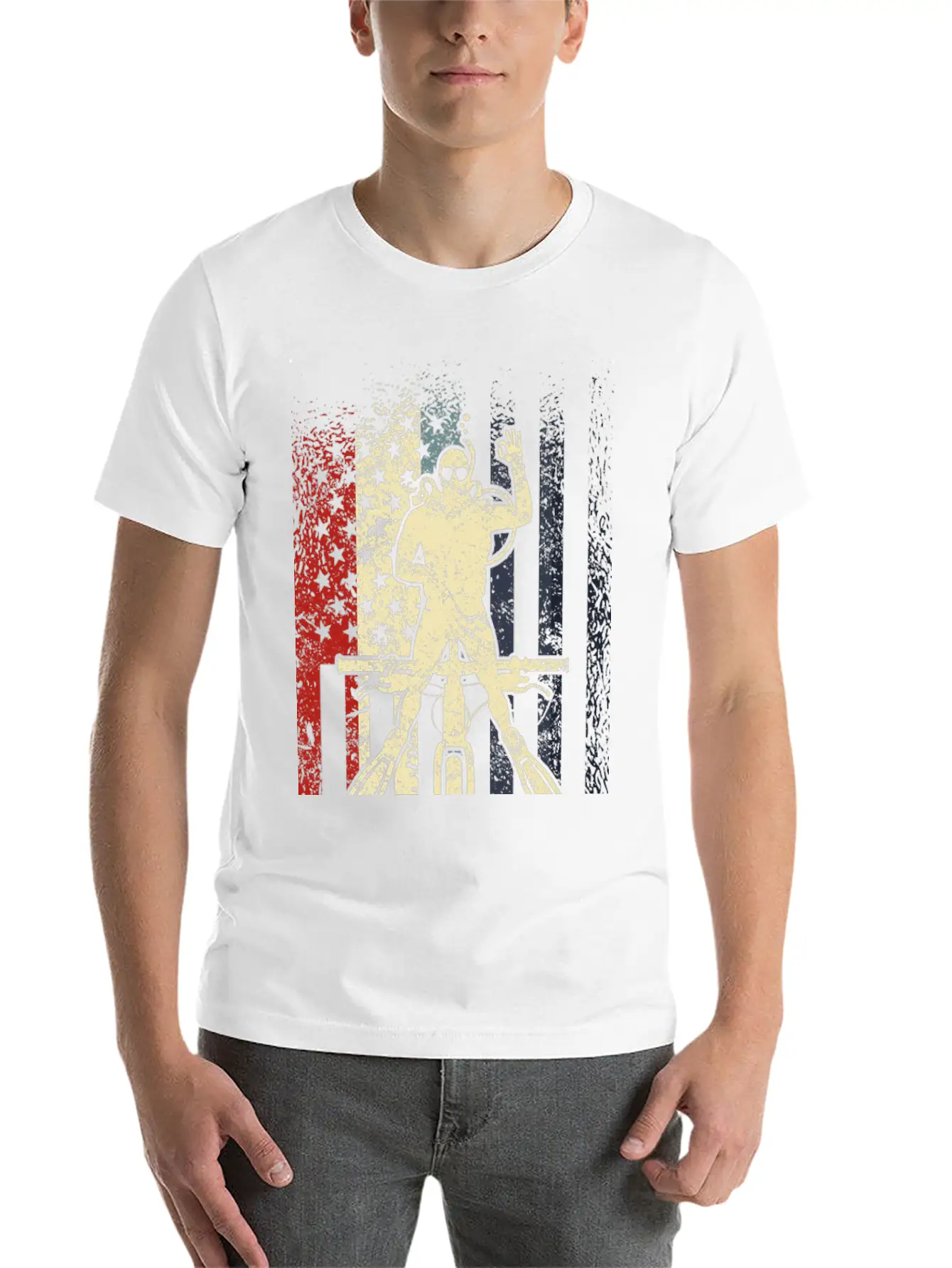 Underwater Cycling Modern Fit Casual T-Shirt – Clean And Versatile Design