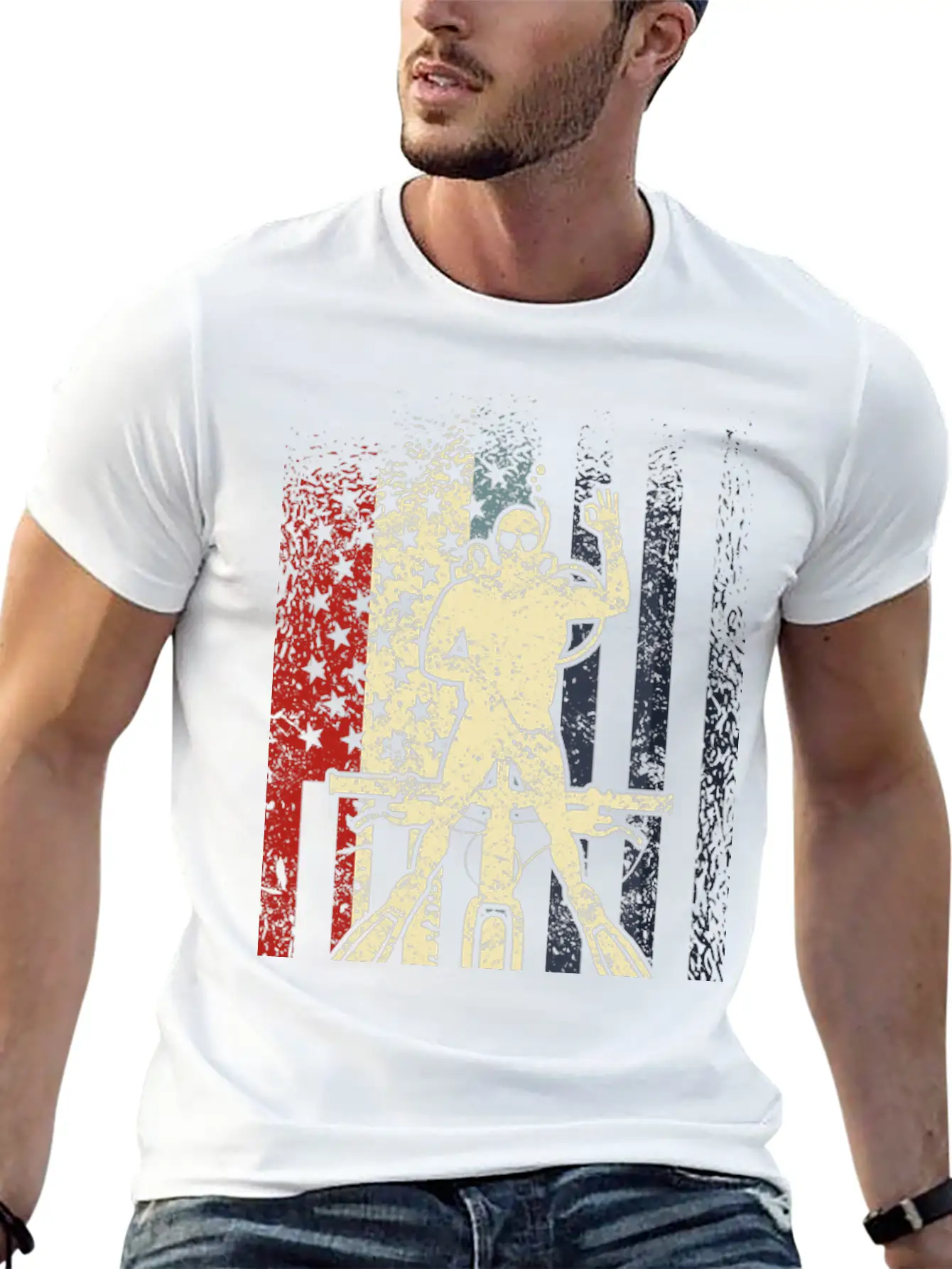 Underwater Cycling Modern Fit Casual T-Shirt – Clean And Versatile Design