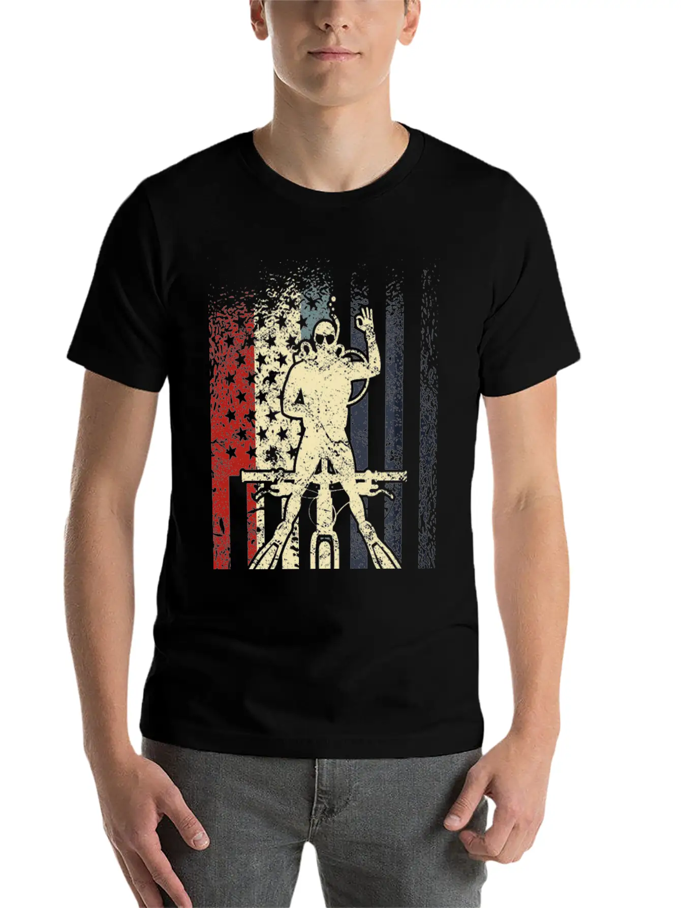 Underwater Cycling Modern Fit Casual T-Shirt – Clean And Versatile Design