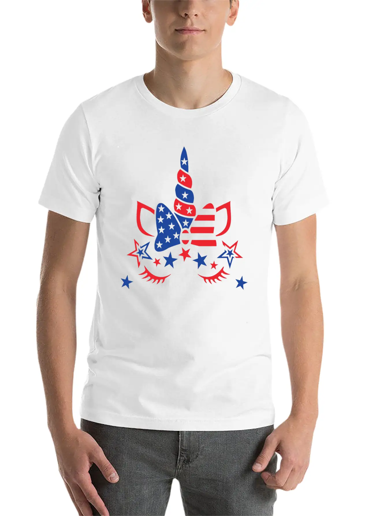 Unicorn American Classic Fit Graphic Tee For Daily Comfort – Unisex Cotton Shirt